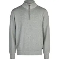 Pierre Cardin Half-Zip Sweater grijs, Effen