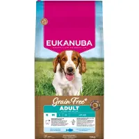 Eukanuba Adult S/M graanvrij zeevis hondenvoer 2 x 12 kg