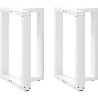 vidaXL Eettafelpoten 2 st T-vormig 60x35x(72-73) cm staal wit