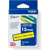 Brother TZe-631 Tape Zwart op geel (12 mm)