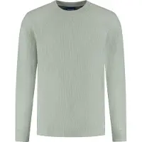 HUGO Nuwolo 10268873 Blue T-shirt Met Lange Mouwen