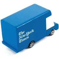 Candylab Toys houten speelgoedauto - NYT Delivery Van - multicolor.