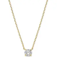 SPARKLE14 Ketting Zirkonia 0,8 mm 42 cm - Goud