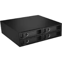 Icy Box CY BOX IB-2242SSK Back Plane für 4x 2,5 SATA/SAS Festplatten/SSDs in 1x 5,25 S Bevestigingsframe voor 2,5 inch harde schijf