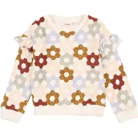 Lil´ Atelier Sweatshirt 'NMFDIAS' lichtblauw / lichtgroen / pastelroze / wit