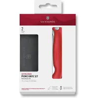 Victorinox SwissClassic Cutting Board Picnic Knife Set 6.7191.FC1 Chili Red, 2-delige picknick set