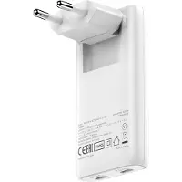 Verbatim Fold 'n' Go GaN Oplader 65W EU-stekker Wit