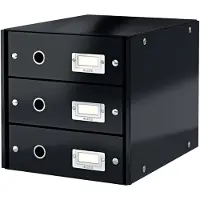 Leitz 6048 WOW ladeblok zwart (3 laden)