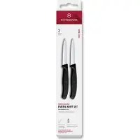 Victorinox Swiss Classic 6.7693.2 Straight/Wavy, Black, set van 2 groentemesjes, 8 cm