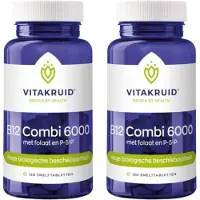 Vitakruid 2x B12 Combi 6000, folaat & P-5-P (120 zuigtabletten)