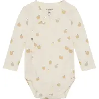 Noppies Rompertje/body beige / donkerbeige / stone grey / wolwit