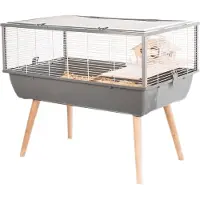 Zolux Knaagdierkooi Neo Nigha - Dierenverblijf - 78x48x64.5 cm Grijs