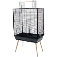 Zolux vogelkooi neo jili xl zwart - 81x48x132 cm
