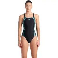 Arena - Women's Swim Pro Back Graphic - Badpak 38, zwart