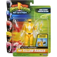Power rangers Playmates Mighty Morphin Action Figure Auto-Morphin Yellow Ranger 12 cm Action Figuur