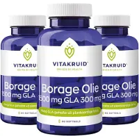 Vitakruid Borage Olie 1500mg GLA 300mg uit plantaardige bron