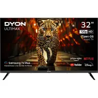 Dyon Ultimax 32H-TI-W LED-TV 80 cm 32 inch Energielabel F (A - G) DVB-C, DVB-S2, DVB-T, DVB-T2, HD ready, Smart TV, WiFi Zwart