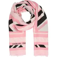 Comma Sjaal rosa / rosé / zwart / wit