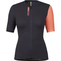 Mavic Essential Damestrui met Korte Mouwen Donkerblauw/Koraal
