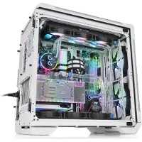 Thermaltake PC-behuizing - - View 51 TG ARGB - Behuizing zonder voeding - Grote toren - E-ATX-formaat - Wit (CA-1Q6-00M6WN-00)