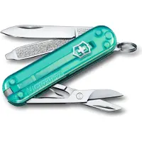 Victorinox Classic SD Transparent zakmes - Tropical Surf - 7 functies