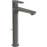Ideal standard Connect Air - Slim wastafelkraan met waste, BlueStart, Magnetic Grey A7026A5