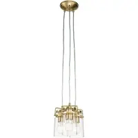 Kichler LED Hanglamp Brinley | 3X E27 Max 60W | Dimbaar | Brushed Brass