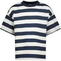 Vingino T-shirt Basic-Tee Stripe Meisje Blauw 116