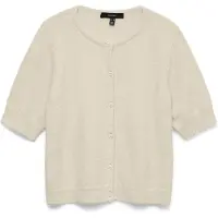 Vero Moda Gebreid vest 'VMDoffy' wolwit