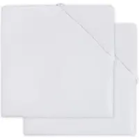 Jollein Hoeslaken Parkmatras 75x95 Jersey White 2-pack
