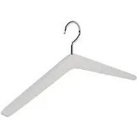 Weber Kleiderbügel Kleerhanger - houten - L 450 mm - wit - 4 stuks