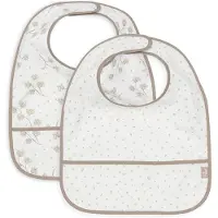 Jollein Slabbetjes Waterproof - 2 Stuks - 30 cm - Leafy Dreams