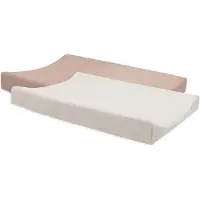 Jollein Aankleedkussenhoes Badstof Wild Rose/Ivory 2st