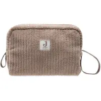 Jollein Luieretui - Cloudy Rib - Baby Toilettas - 21x14cm - Milky Coffee