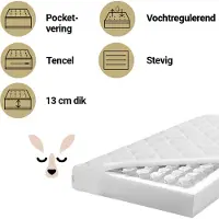 ZZZOO Matras Babybedje 60x120 Kangoeroe