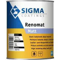 Sigma Renomat Matt | Matte Muurverf en Plafondverf 1 LTR - Lichte kleur|2