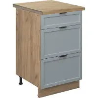 Vicco Fame-Line Keukenonderkast – 50 cm, WB Eik Licht blauw-grijs