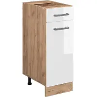 Vicco Keukenonderkast R-Line Wit Hoogglans 30 cm zonder werkblad, Model 37473