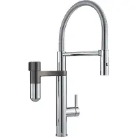 Franke - Vital Tap keukenkraan met filtratie, flexibele arm en douche, chroom/gun metal 120.0621.230