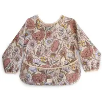 Mushie Slabbetje Long Sleeve Retro Flowers