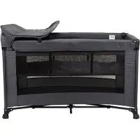 Novi Baby Campingbed Kiki Luxe Dark Grey