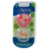 Dr. Brown's Fopspeen 0-6mnd Roze/Roze 2st
