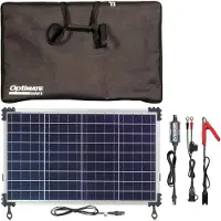 Optimate TecMate OptiMate Solar DUO 40W Travel Kit, TM-522-D4-TK, 6-stappen 12V / 12.8V 3.33A gesloten solar accu besparende lader & druppellader