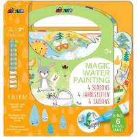 Avenir Magisch Waterschilderen: BOOK / 4 SEIZOENEN 21,7x2x22,7cm, 6 herbruikbare pagina's met 3-in-1 play, 3+