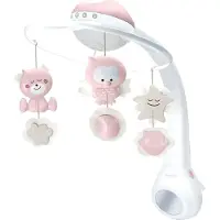 Infantino Projector Musical 3-in-1 Mobile Dusty Pink