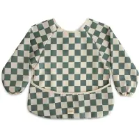 Mushie Slabbetje Long Sleeve Olive Check