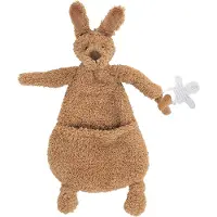 Happy horse Kangoeroe Kick Knuffeldoek 22 cm - Bruin - Baby cadeau