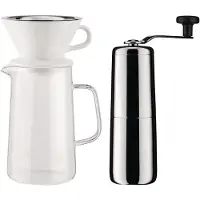 Alessi Koffiemaker Set Slow Coffee Stainless Steel (4-Delig)