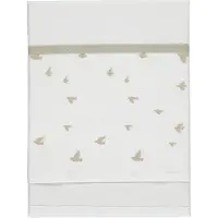 Briljant Baby Laken Ledikant 100x150 Birds Organic Zand