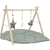 MorDesign Babygym en Speelkleed Leaf Wood Forest Green